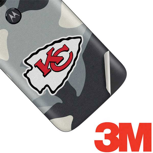 NFL Kansas City Chiefs Camo Moto E5 Play Skin